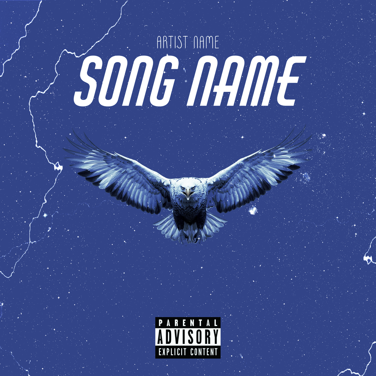 Eagle Cover Art – Premade Music Cover for Rap & Hip-Hop | PSD